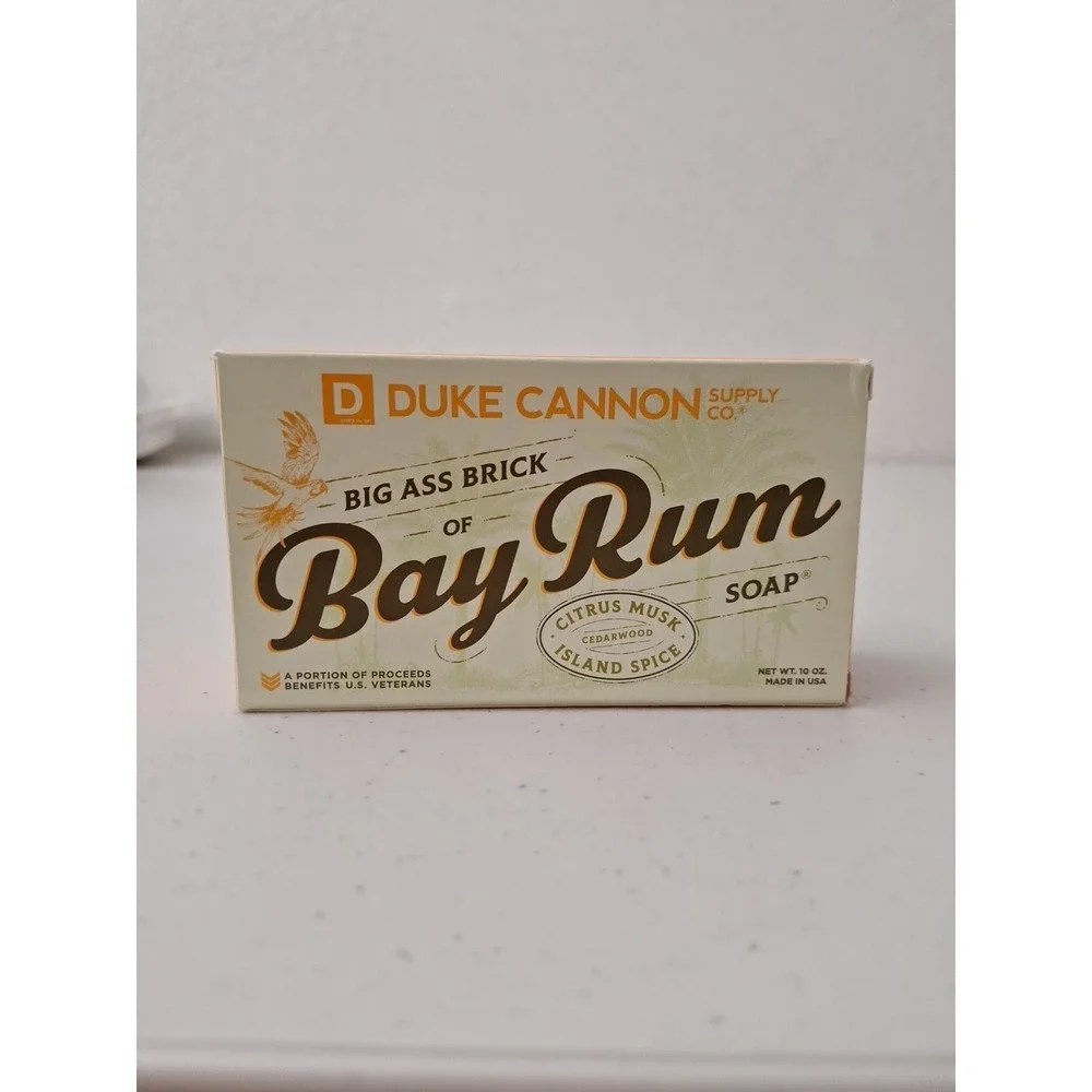 Duke Cannon Big American Bay Rum Soap XL Size 10 oz Cedarwood Citrus Musk Scent